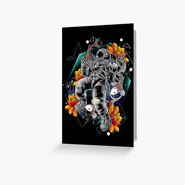 Lucky Spaceman Greeting Card
