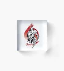 Samurai T-Shirt Acrylic Block
