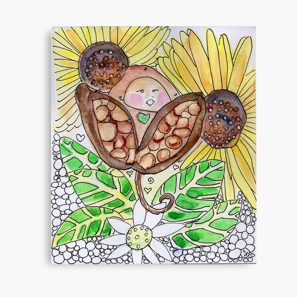 Pachamama and the Pods of Happiness Canvas Print