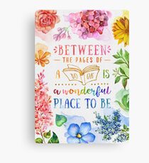 Between the pages Canvas Print