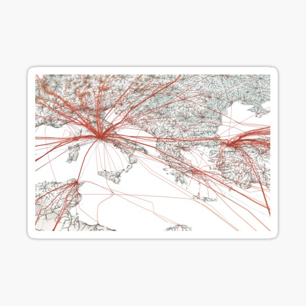 Flights to Rome Sticker