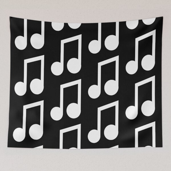 Item preview, White music note designed and sold by jazzydevil.