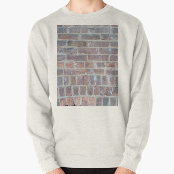 #cement #brick #dirty #old #rough #concrete #solid #pattern #wallpaper #clay #colorimage #wallbuildingfeature #cubeshape #stonematerial #textured #constructionindustry #brickwall #square Pullover Sweatshirt