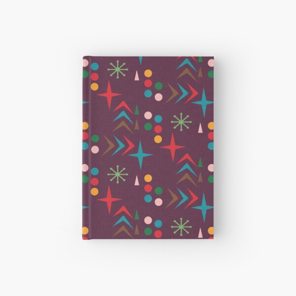 Atomic pattern purple mid century modern #homedecor Hardcover Journal