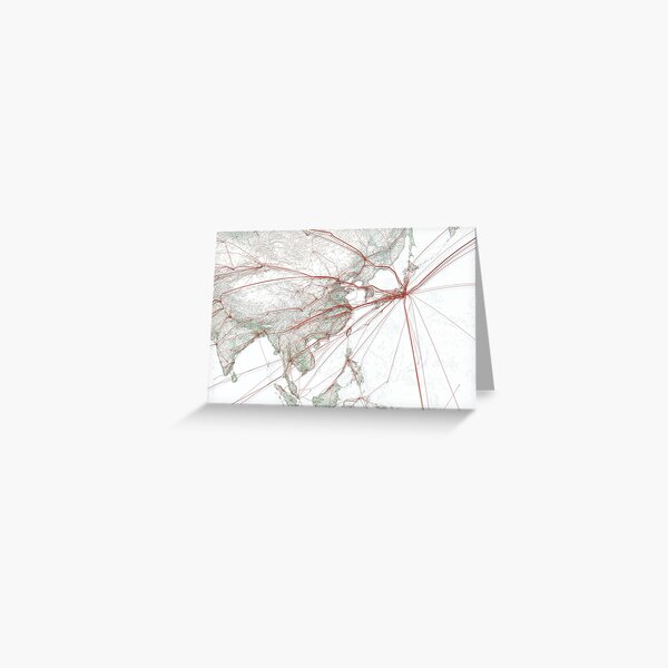 Flights to Tokyo Greeting Card