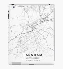 Farnham, United Kingdom Light Map iPad Case/Skin