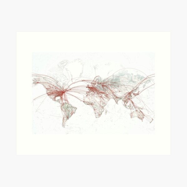 Flights to New York Art Print