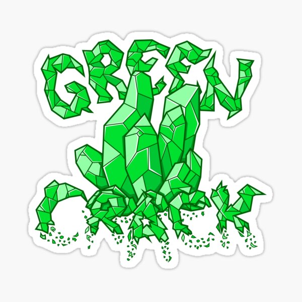 Green Crack Sticker For Sale By Cheechardman Redbubble