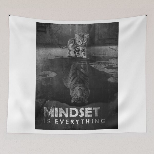 Item preview, Mindset Is Everything Tiger Cat designed and sold by SuccessHunters.