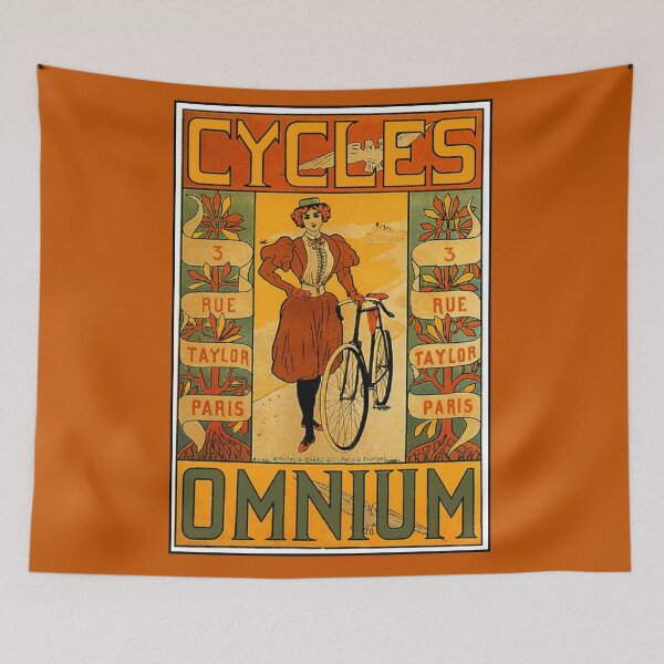 Item preview, OMNIUM CYCLES : Vintage 1895 Bicycle Advertising Print designed and sold by posterbobs.
