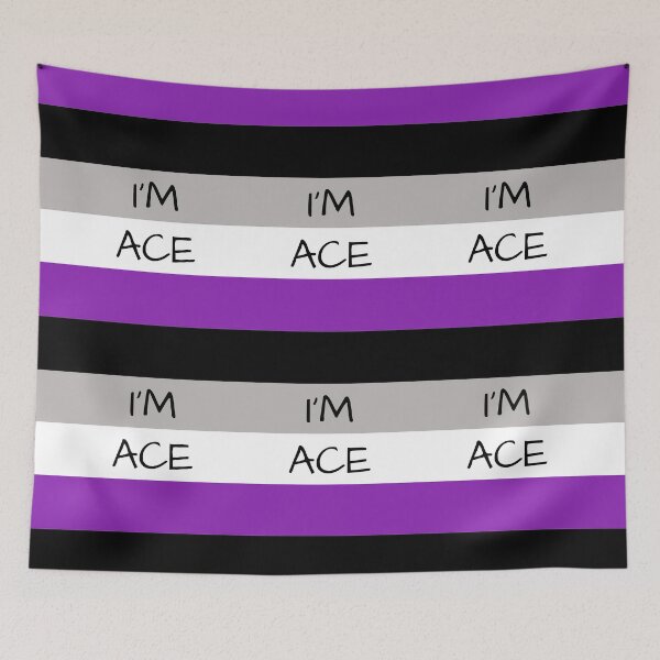 Item preview, ASEXUAL FLAG I'M ACE ASEXUAL T-SHIRT designed and sold by asexualise.