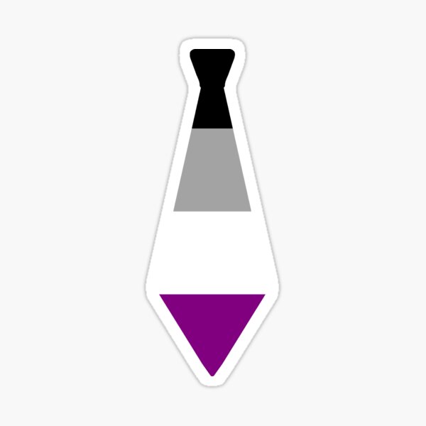 Asexual Flag Tie Sticker For Sale By Frittata Redbubble 4740
