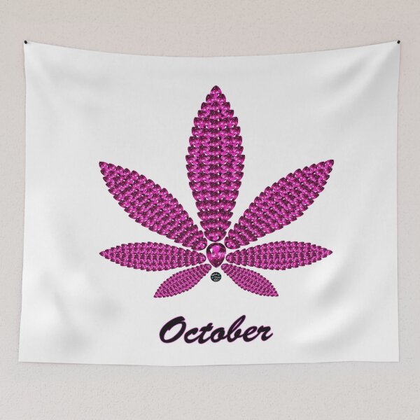 Item preview, Birthstoned Leaf of Month, October Pink Tourmaline designed and sold by WetPaint420.