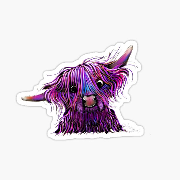 Vista previa del artículo con la obra «ESTAMPADO DE VACA HIGHLANDES 'H' ESCOCÉS POR SHiRLeY MACARTHuR», diseñado y vendido por Shirley MacArthur Limited.
