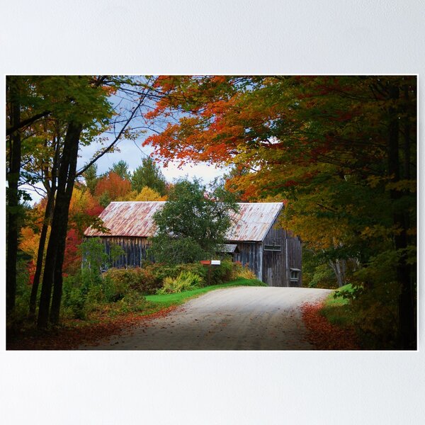 Item preview, autumn barn New Hampshire designed and sold by kimmiesage.