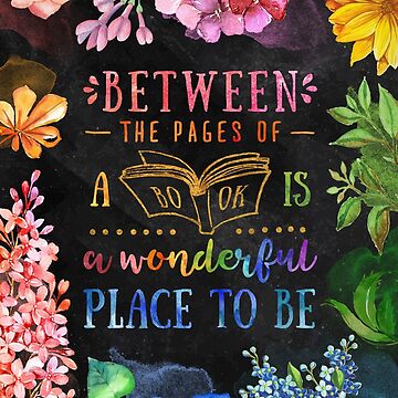 Artwork thumbnail, Between the pages (black) by Stella Bookish Art