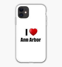 Ann Arbor I Love City Lover Pride Funny Gift Idea iPhone Case