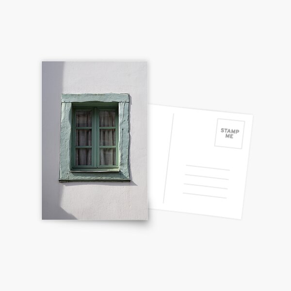 www.lizgarnett.com ... Green Frame Window, Vannes, Brittany, France Postcard