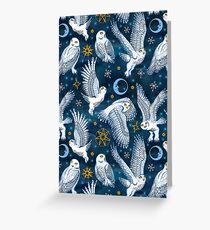 Snow owl Greeting Card