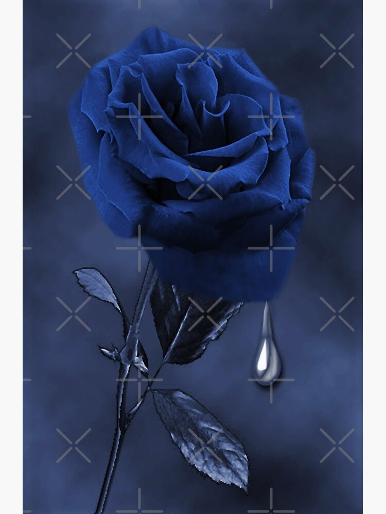 てぃんくる　版画　UNDERWATER BLUE ROSE てぃんくる 版画 UNDERWATER BLUE ROSE てぃんくる 版画 UNDERWATER