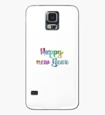 Fröhliches Neues Jahr Hülle & Klebefolie für Samsung Galaxy