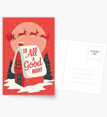 To All A Good Night Postcards