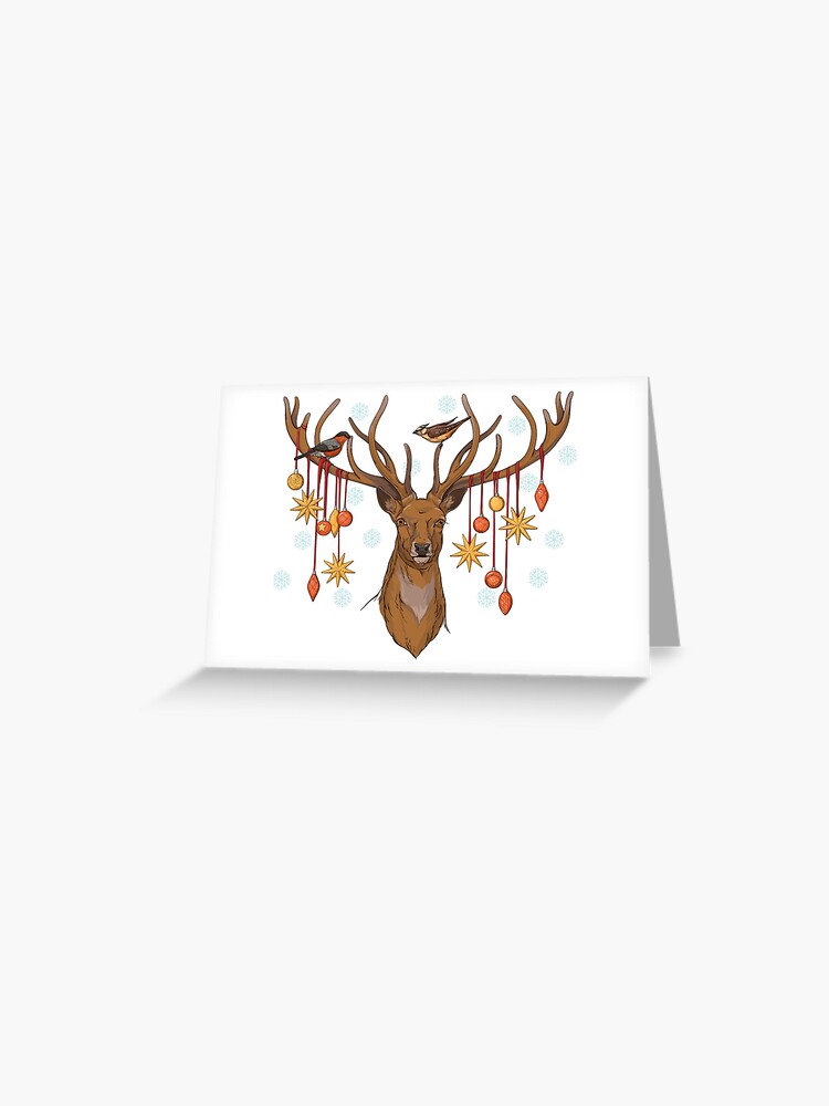 Cuernos de ciervo: para tarjetas de felicitación navideñas