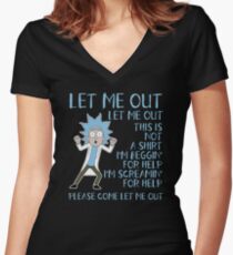 This Is Not a Shirt! Rick and Morty™ Women's Fitted V-Neck T-Shirt