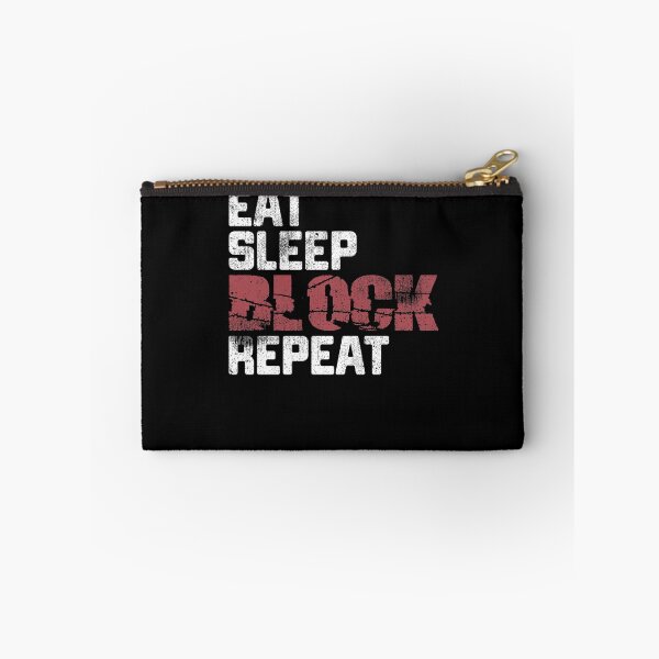 Item preview, Eat Sleep Block Repeat Football Sport Athlete designed and sold by Kieran Abbott.