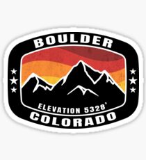 Boulder Colorado Mountains Flatirons Chautauqua Park Eldorado Canyon Flagstaff Mountain Sticker
