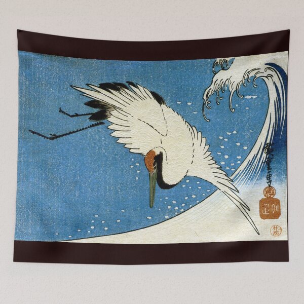 Item preview, Favourite Artist - Crane & Wave - Hiroshige designed and sold by vmajzlik.