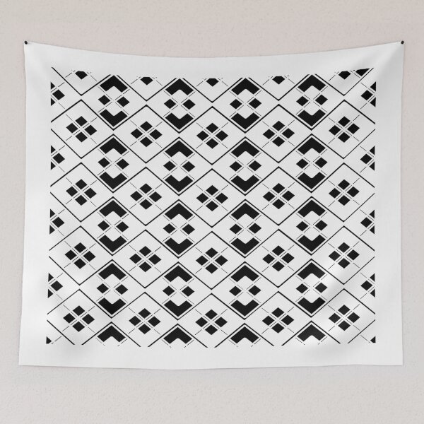 Item preview, Abstract geometric pattern - black and white. designed and sold by K.S ART.