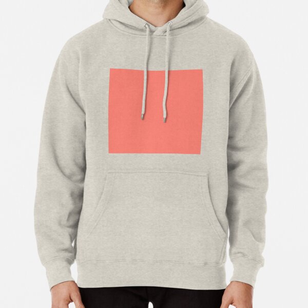 salmon color hoodie