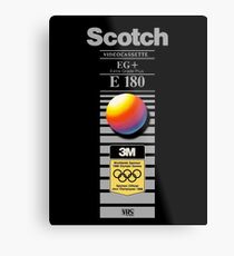 Retro VHS tape vaporwave aesthetic alternate version Metal Print