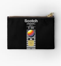 Retro VHS tape vaporwave aesthetic alternate version Zipper Pouch