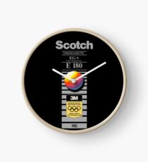 Retro VHS tape vaporwave aesthetic alternate version Clock