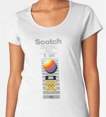 Retro VHS tape vaporwave aesthetic alternate version Premium Scoop T-Shirt