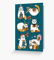 Tarjeta de felicitación Gatos de navidad