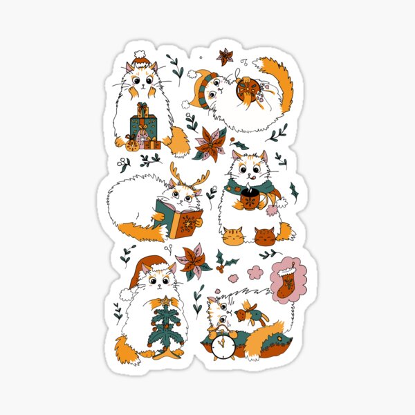 Item preview, Christmas cats designed and sold by Elena Naylor.
