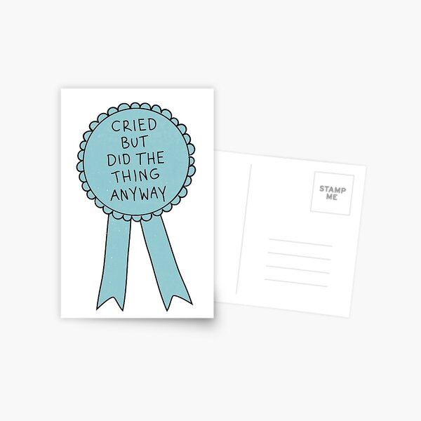 Did The Thing Anyway Postcard