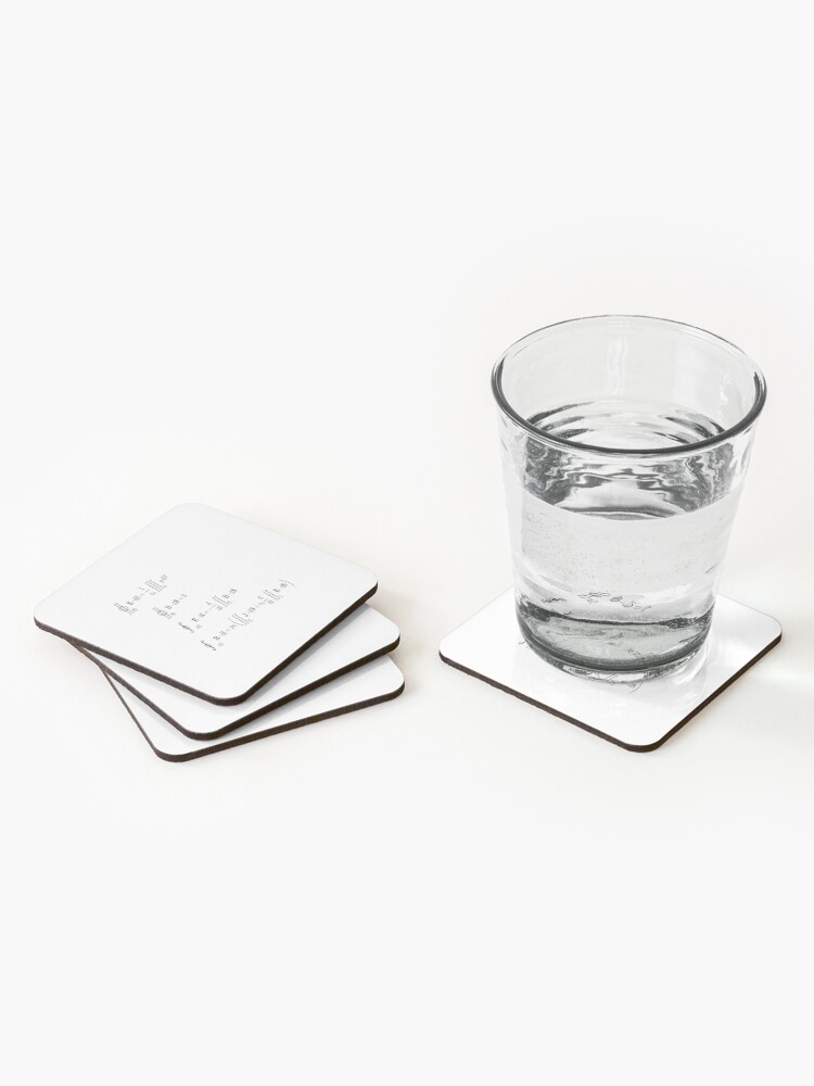 Alternate view of Maxwell's equations, #Maxwells, #equations, #MaxwellsEquations, Maxwell, equation, MaxwellEquations, #Physics, Electricity, Electrodynamics, Electromagnetism Coasters (Set of 4)