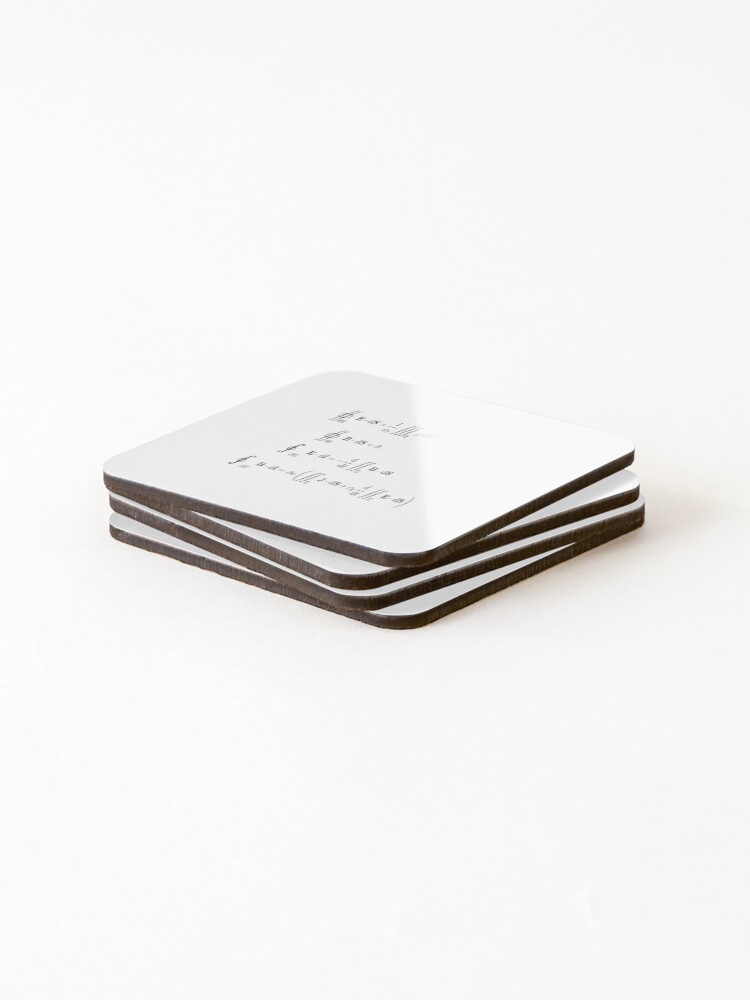 Alternate view of Maxwell's equations, #Maxwells, #equations, #MaxwellsEquations, Maxwell, equation, MaxwellEquations, #Physics, Electricity, Electrodynamics, Electromagnetism Coasters (Set of 4)