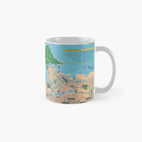 Vancouver cycling map, 2005 Classic Mug