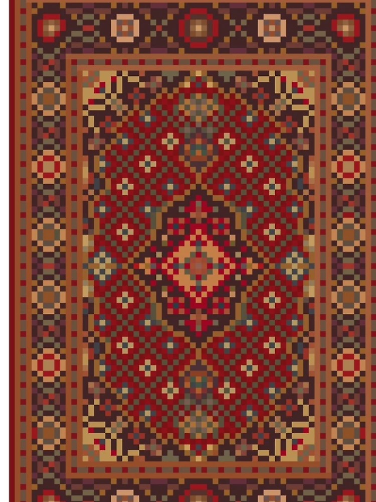 Thumbnail 4 of 4, iPhone Case, Big Lebowski Pixel Rug designed and sold by Shy Guy's Pixels.