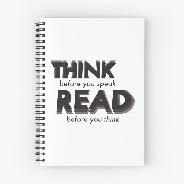 Item preview, Think Before You Speak; Read Before You Think designed and sold by Horrible Junk.