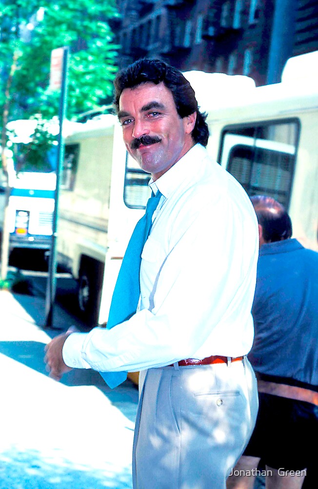 "Tom Selleck" by Jonathan Green Redbubble