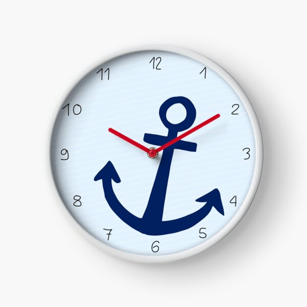 Anker mit Ziffern Uhr