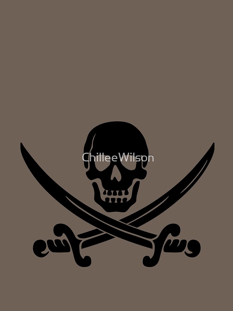 Pirate Flag Skull and Crossed Swords by Chillee Wilson Sticker for Sale by  ChilleeWilson