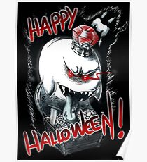 Happy halloween! King Boo pattern Poster