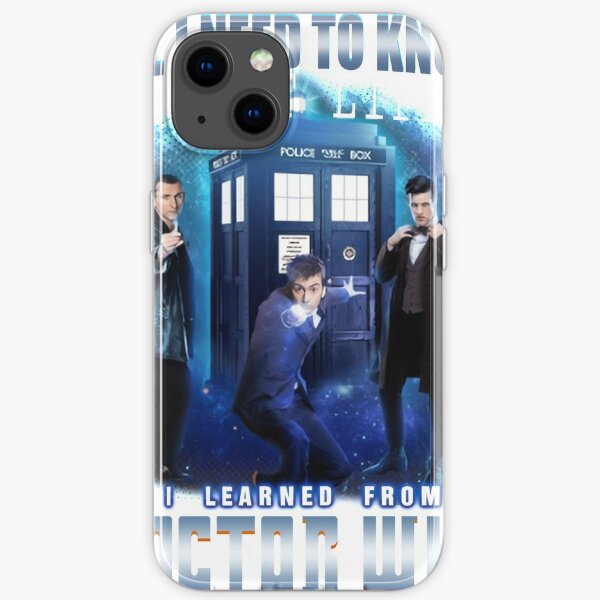 coque iphone xs Doctor Who Tardis Quotes Blue الماسح